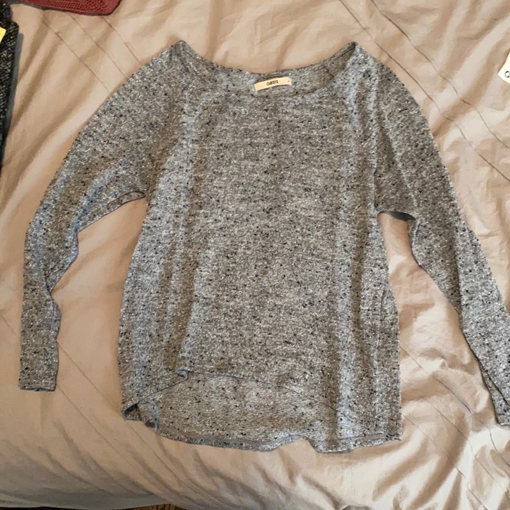 Grey metallic shirt